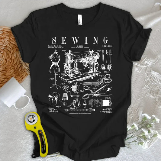 Sewing Tools Pattern T-shirt