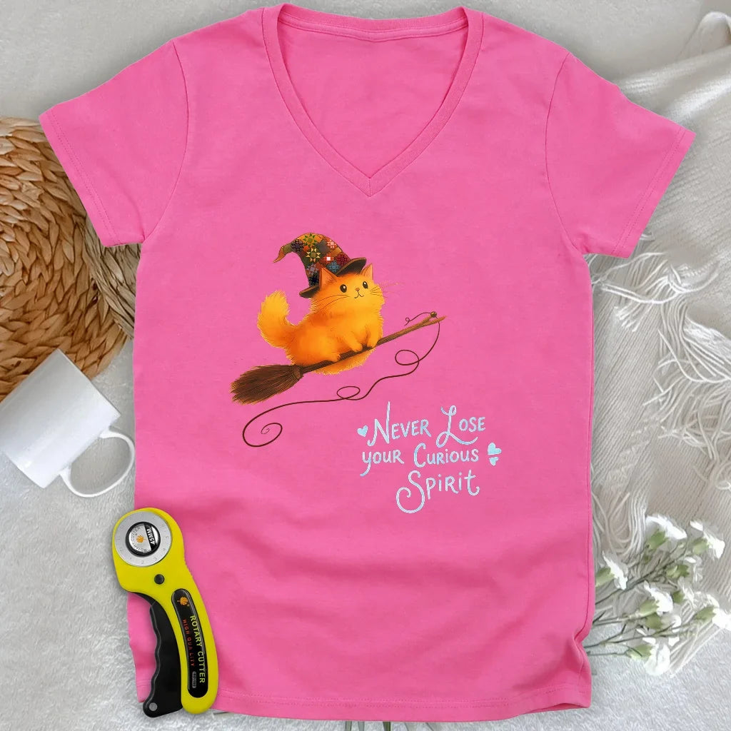 Curious Spirit Lady V-neck