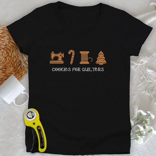 Christmas Cookies Lady V-neck