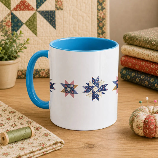 Blooming Quilt Stars 11oz Mug