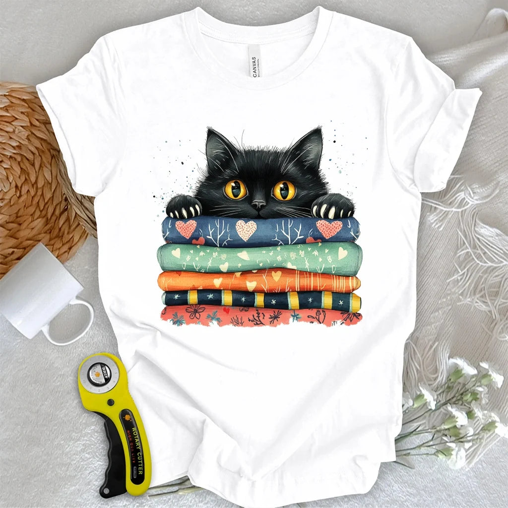 Cat On The Fabric T-shirt