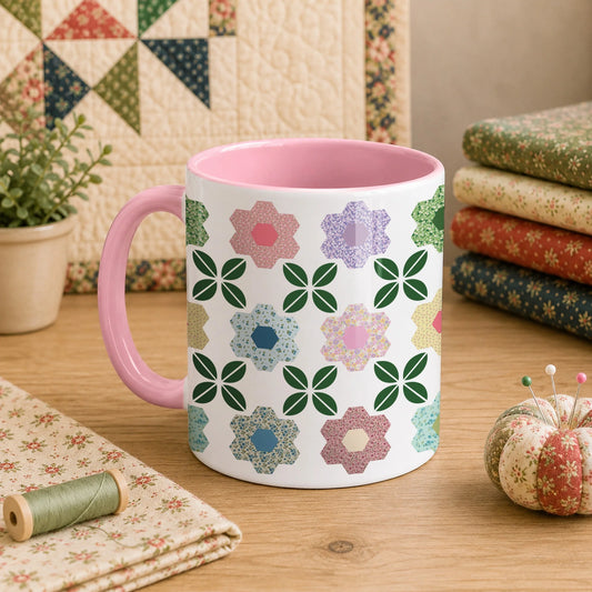 Patchwork Posies 11oz Mug