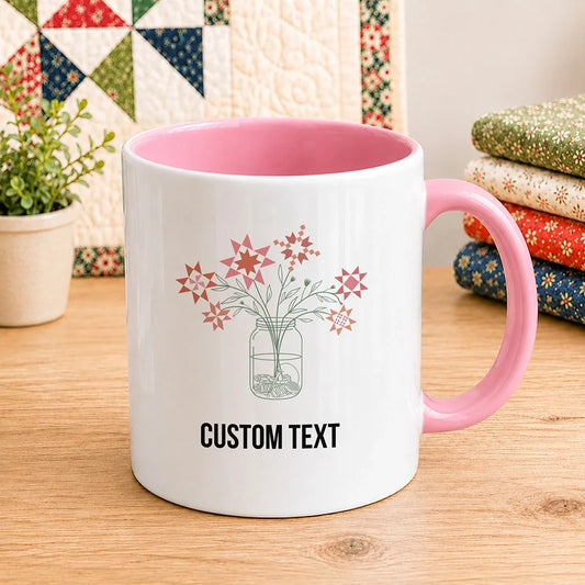 Patchwork Posy Jar 11oz Mug