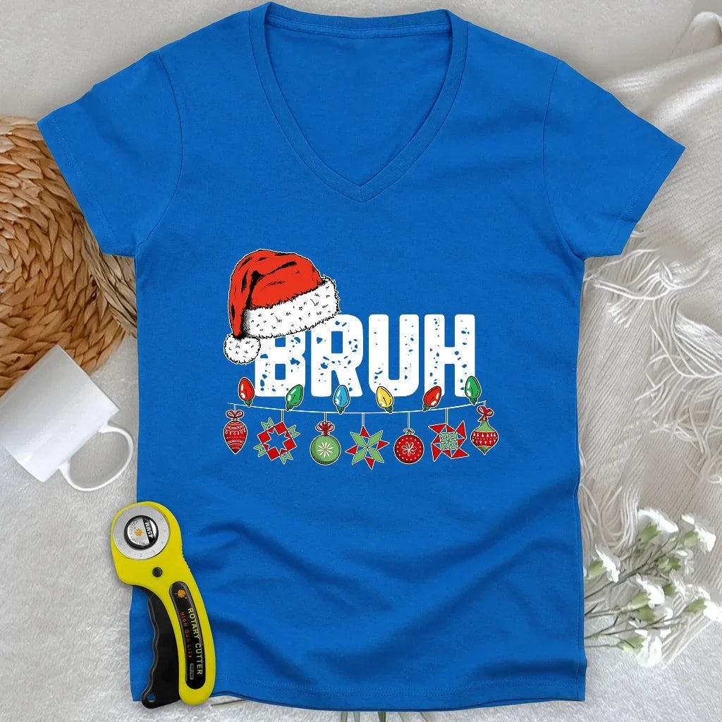 Bruh Lady V-neck