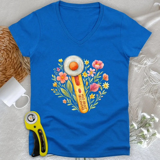 Floral Cutter Lady V-neck