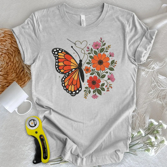 Stitched Monarch Garden T-shirt