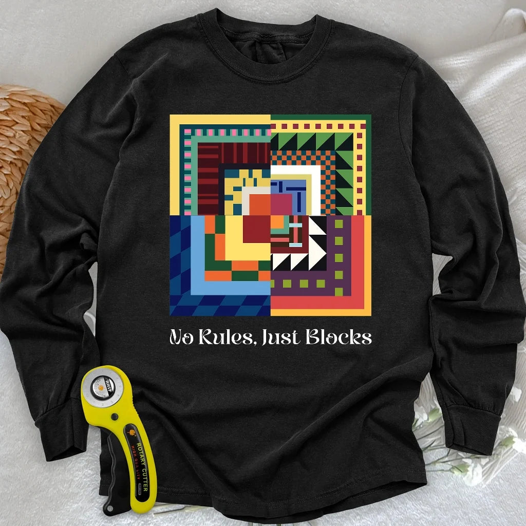 Modern Quilter Mind Long Sleeve T-shirt