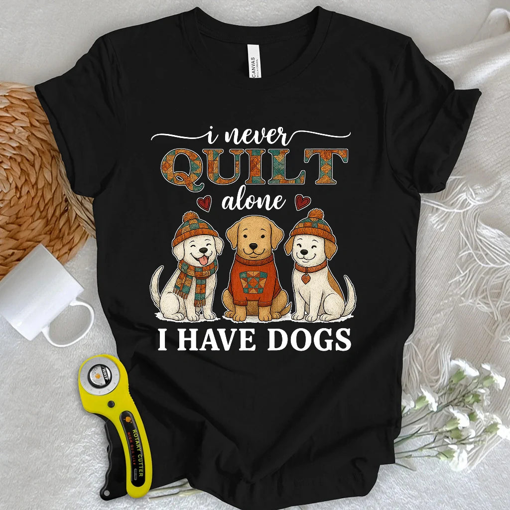 Quilting with Paws T-shirt