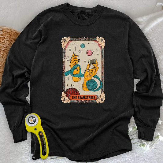 Tarot Card Seamstress Long Sleeve T-shirt