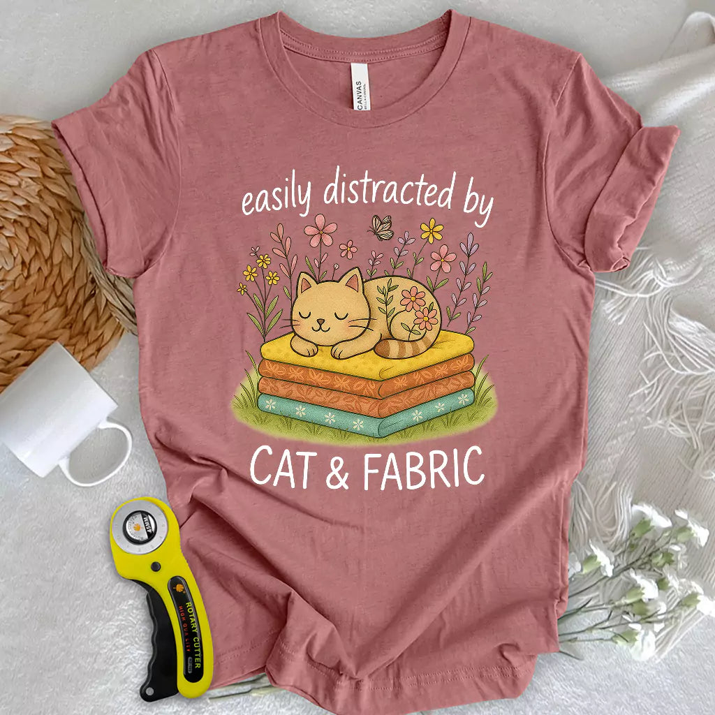 Cat Nap for Quilters T-shirt