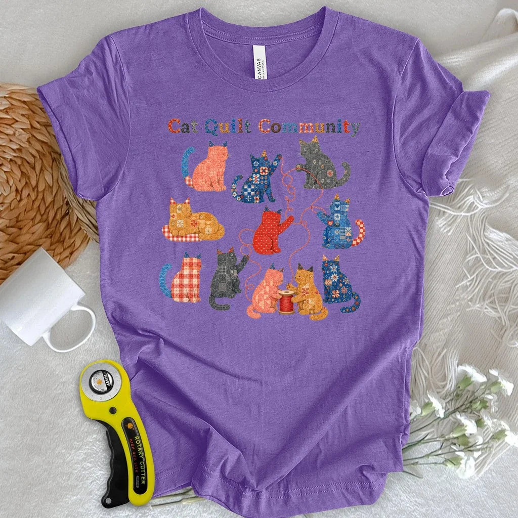 Cat Quilt Community T-shirt