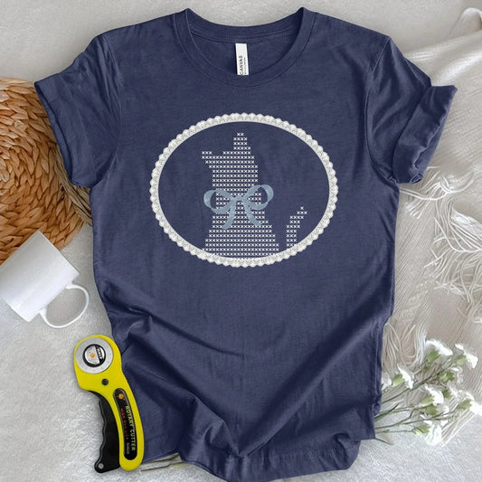 Lace Cat Ribbon T-shirt