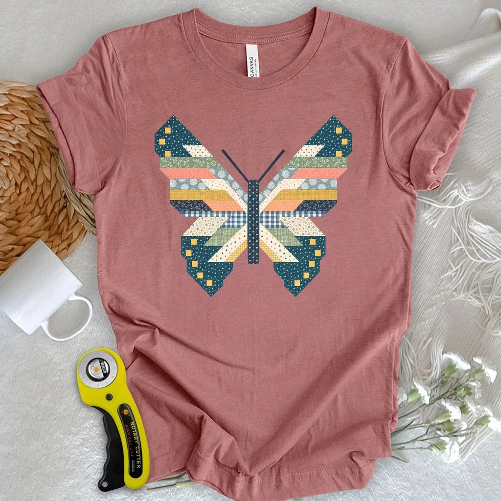 Patchwork Butterfly T-shirt