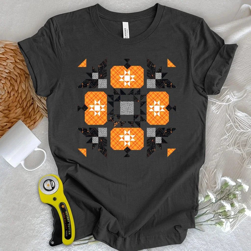 Halloween Patchwork Quilt T-shirt