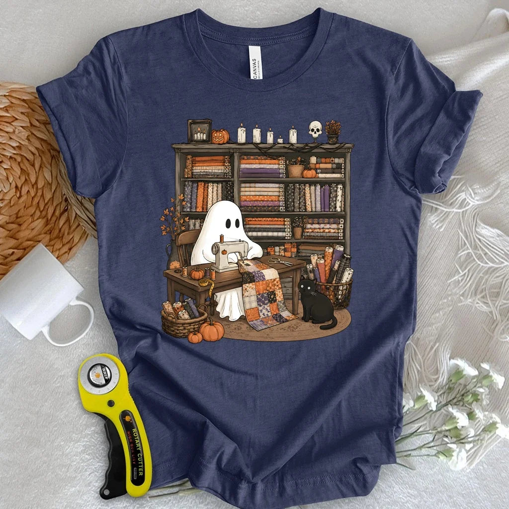 Ghostly Fabric Quilter T-shirt