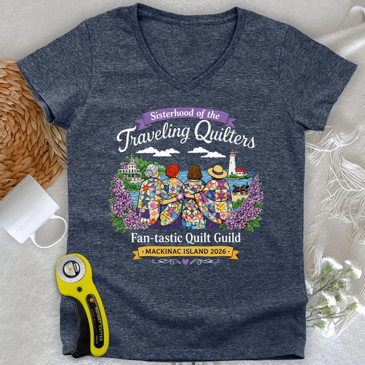 Sisterhood of Quilters Lady V-neck