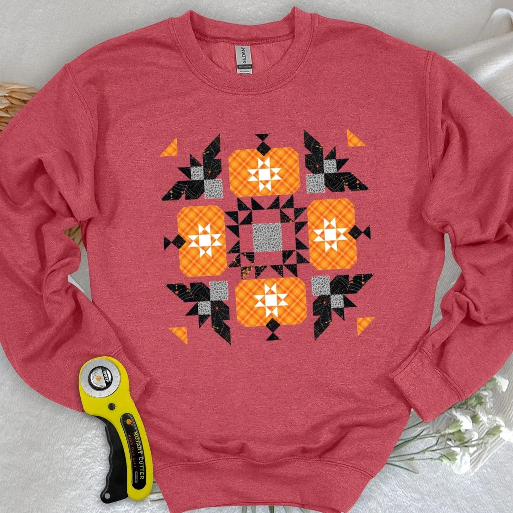 Halloween Patchwork Quilt Sweatshirt