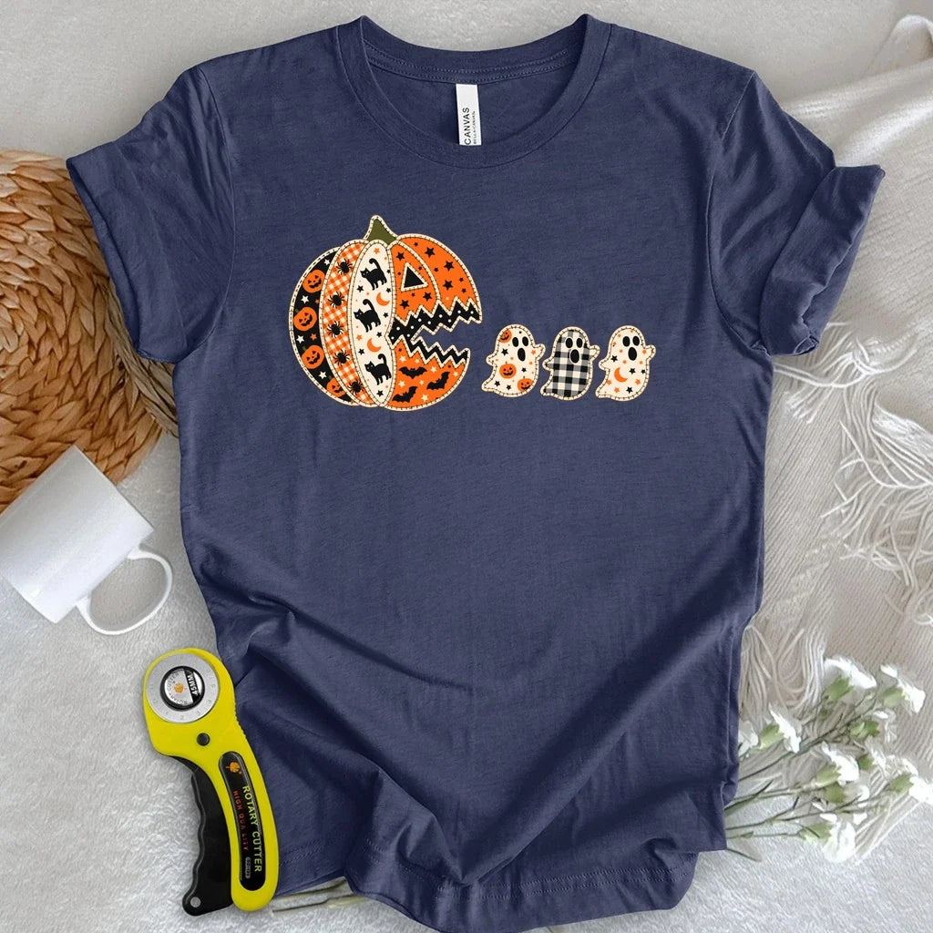 Patchwork Pumpkin Chase T-shirt
