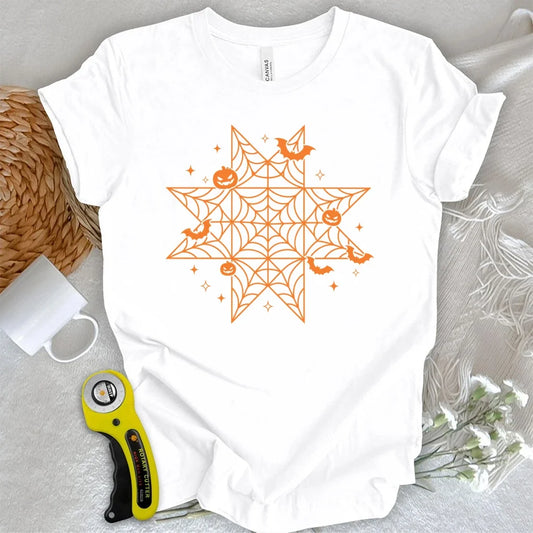 Halloween Spiderweb Block T-shirt