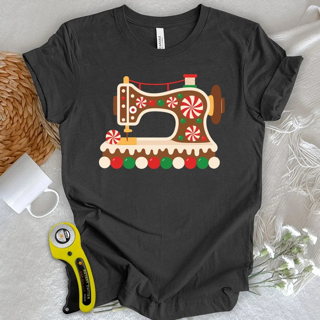 Gingerbread Sewing Machine T-shirt