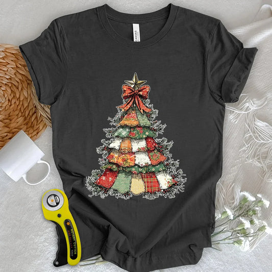Patchwork Xmas Tree T-shirt
