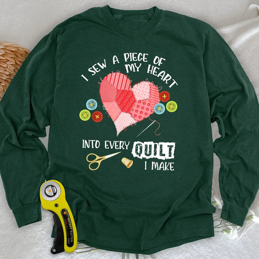Heartstitched Quilt Love Long Sleeve T-shirt