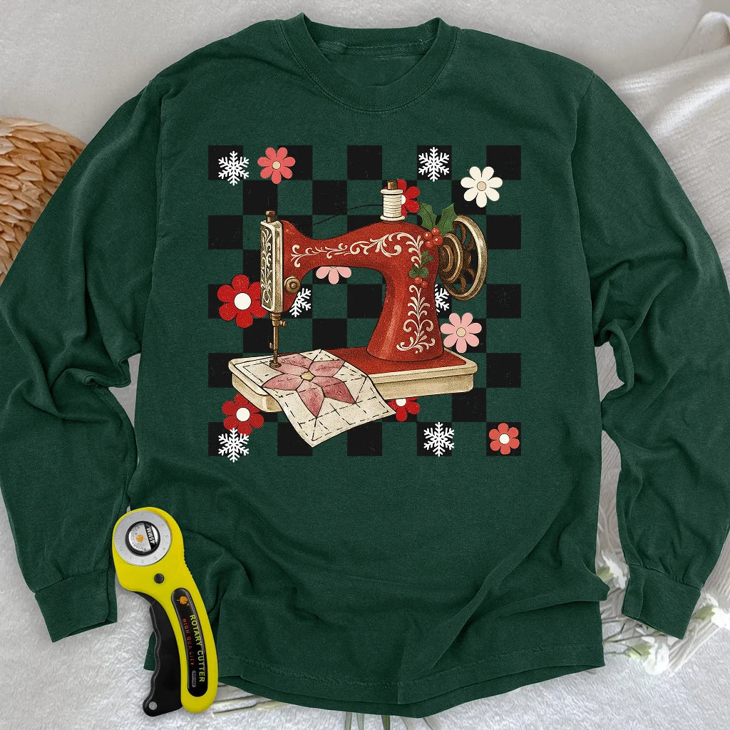 Holly Jolly Stitcher Long Sleeve T-shirt