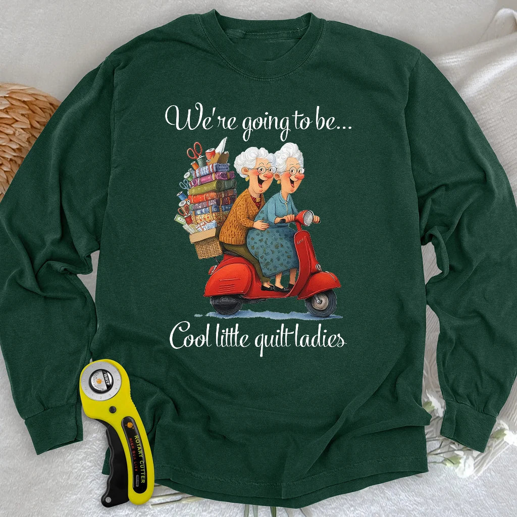 Little Quilt Ladies Long Sleeve T-shirt