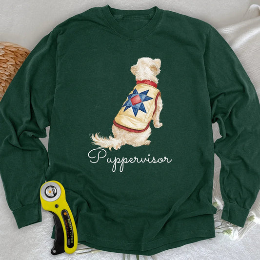 Quilty Pup Star Long Sleeve T-shirt