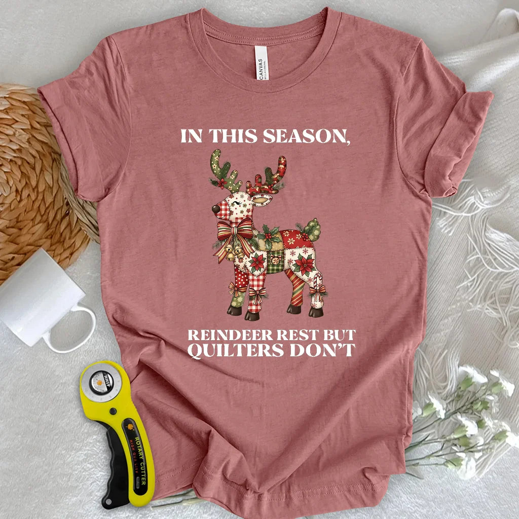 Quilted Reindeer T-shirt