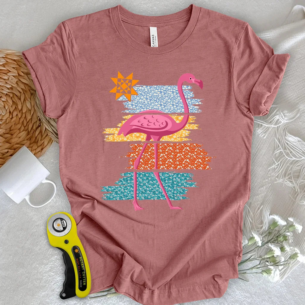 Quilty Flamingo T-shirt