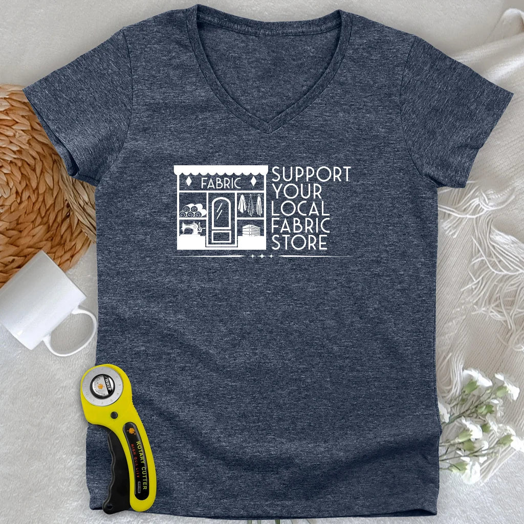 Local Fabric Store Lady V-neck
