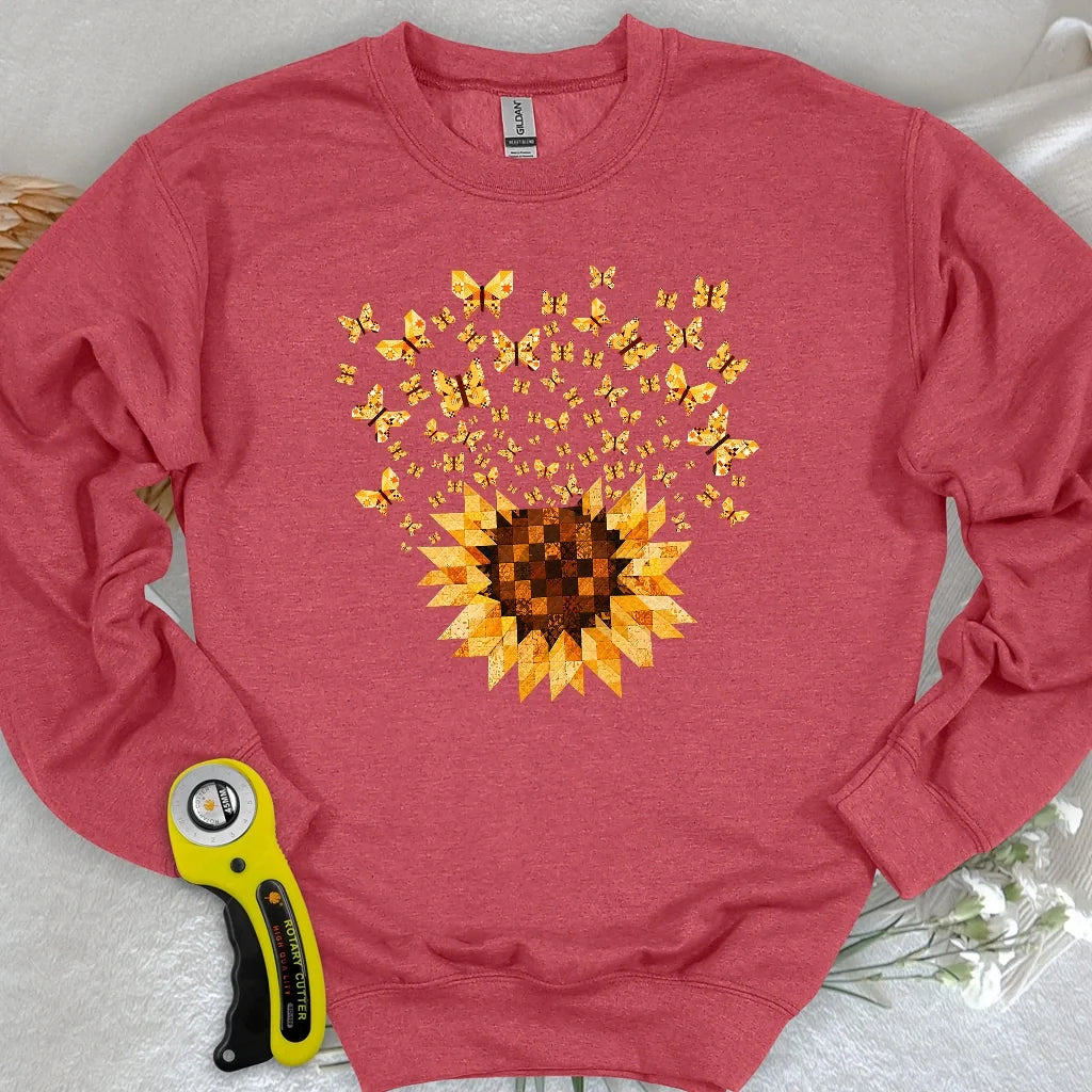 Sunflower Magic Quilt Bloom Sweatshirt