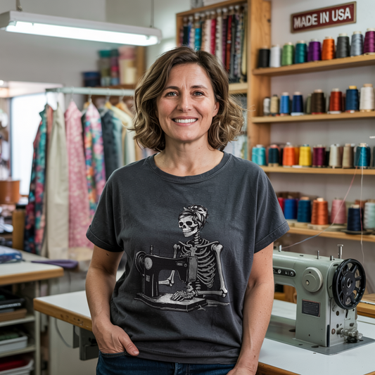 Quilting Skeleton T-shirt