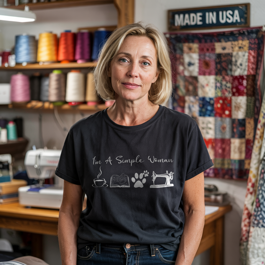 Sewing Woman T-shirt