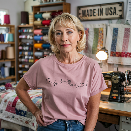 Sewing Heartbeat T-shirt