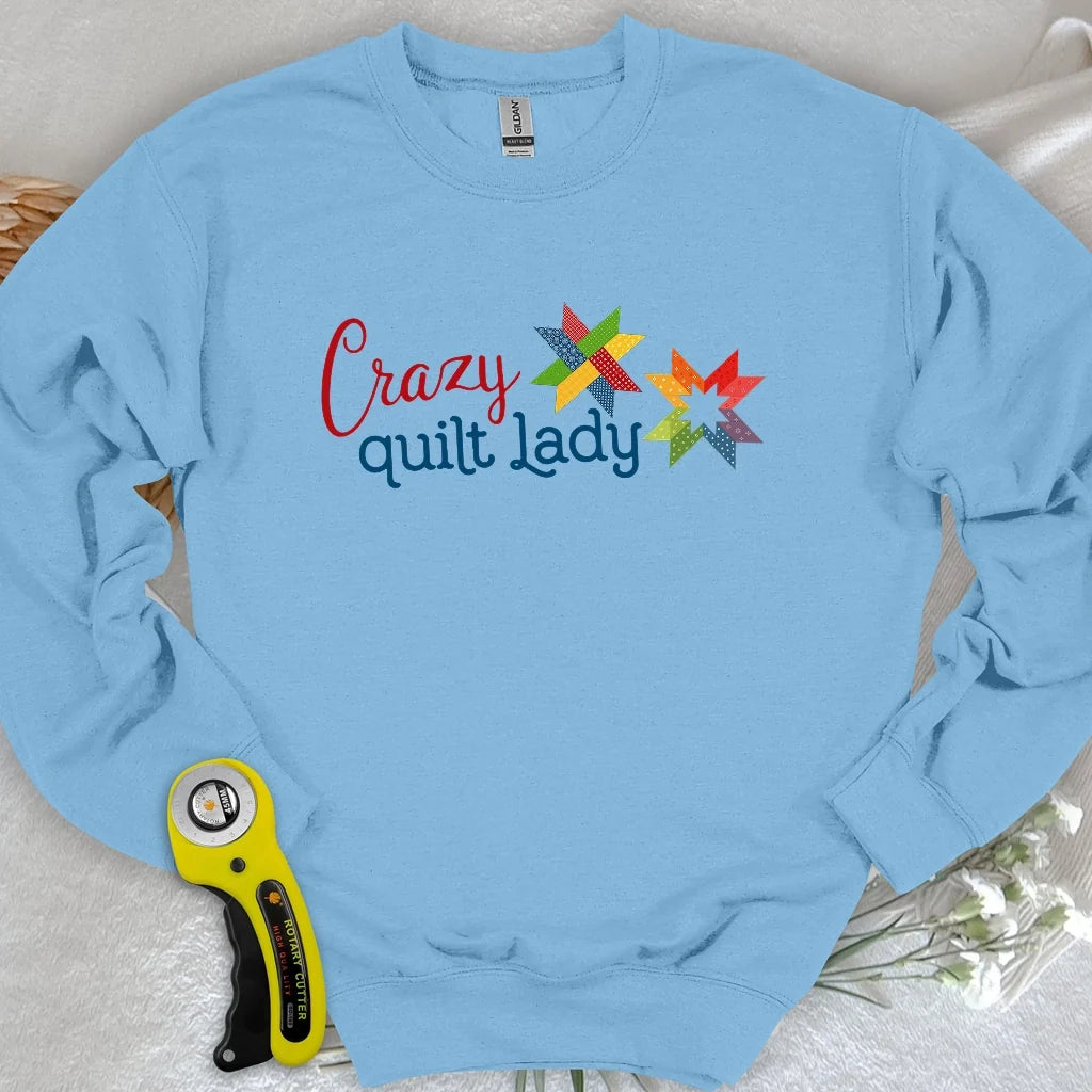 Crazy quilt lady Sweatshirt