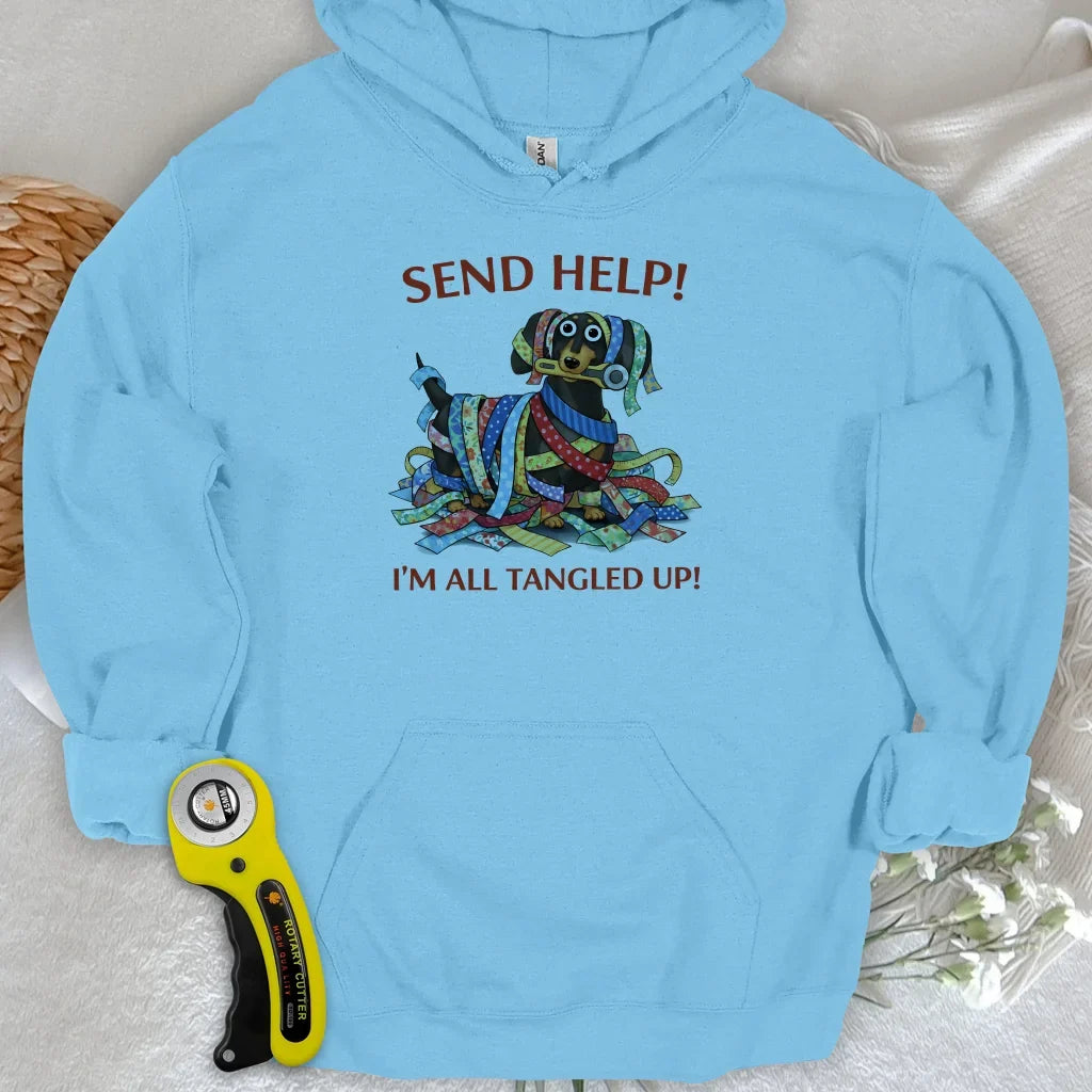 Fabric Strip Mess Hoodie