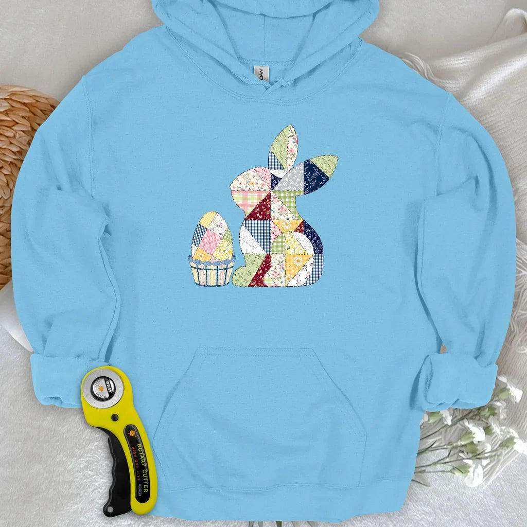 Patchwork Easter Bunny Hoodie