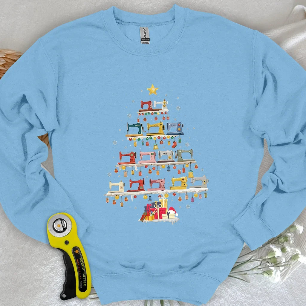 Sewing Machine Tree Sweatshirt