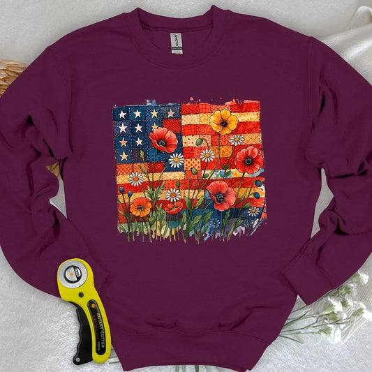 Patchwork Floral Sweatshirt