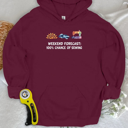 Quilter Weekend Forecast Hoodie