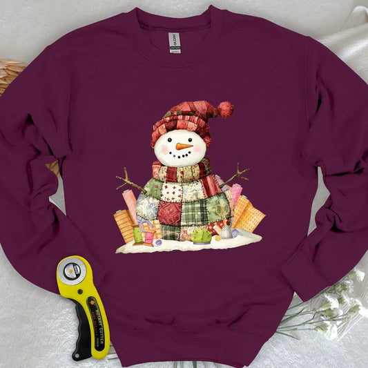 Quilting Snowman Sweatshirt