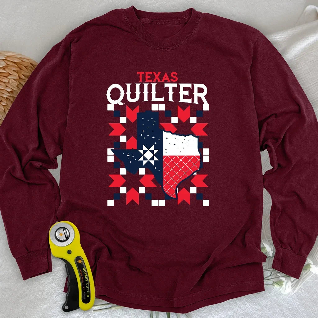 Texas Quilter Long Sleeve T-shirt