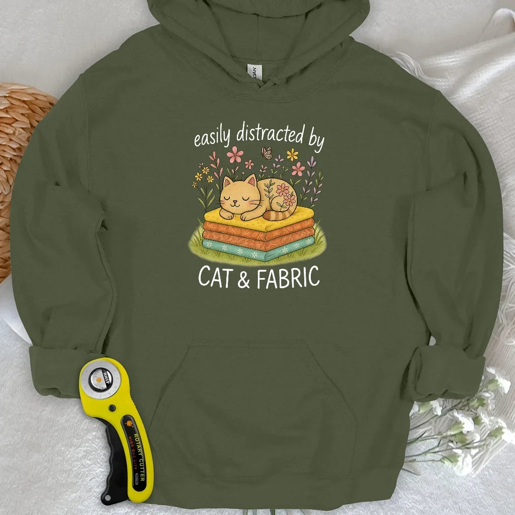 Cat Nap for Quilters Hoodie