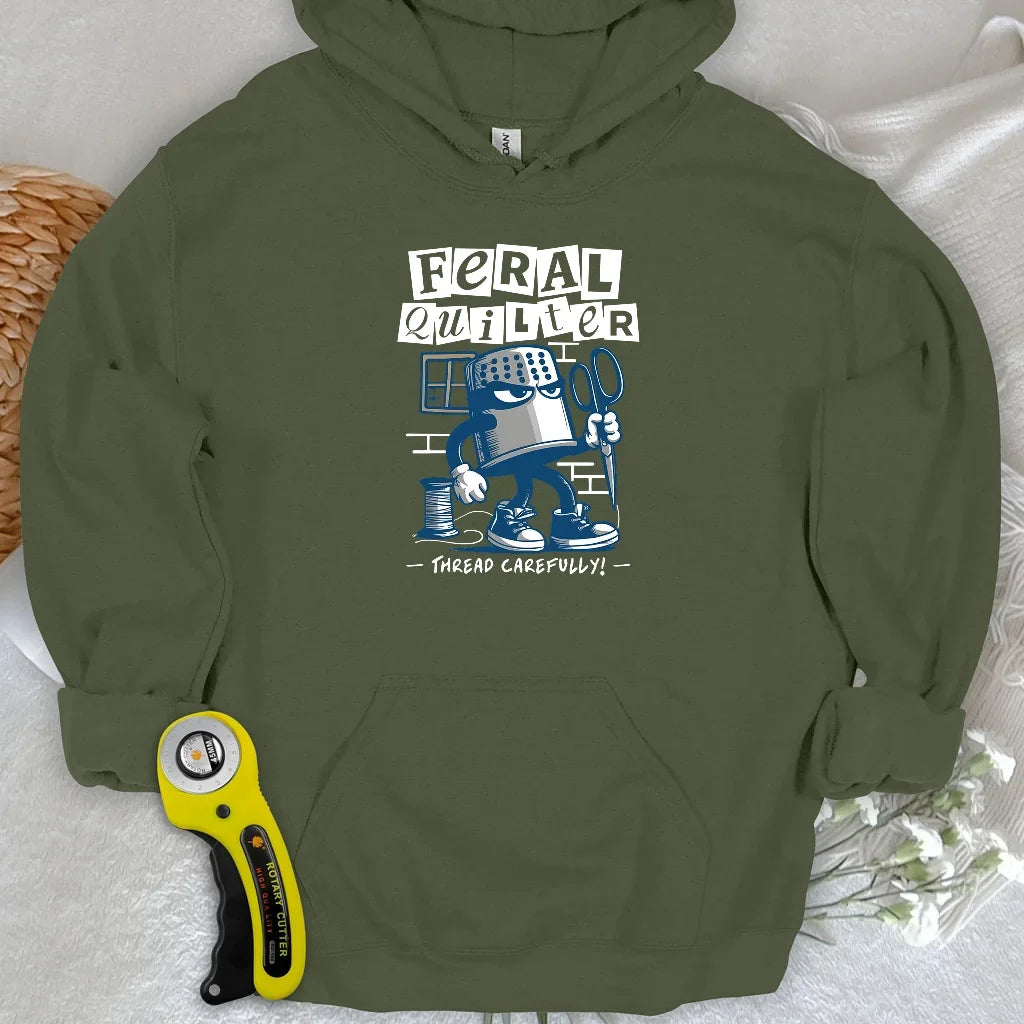 Feral Quilter Hoodie