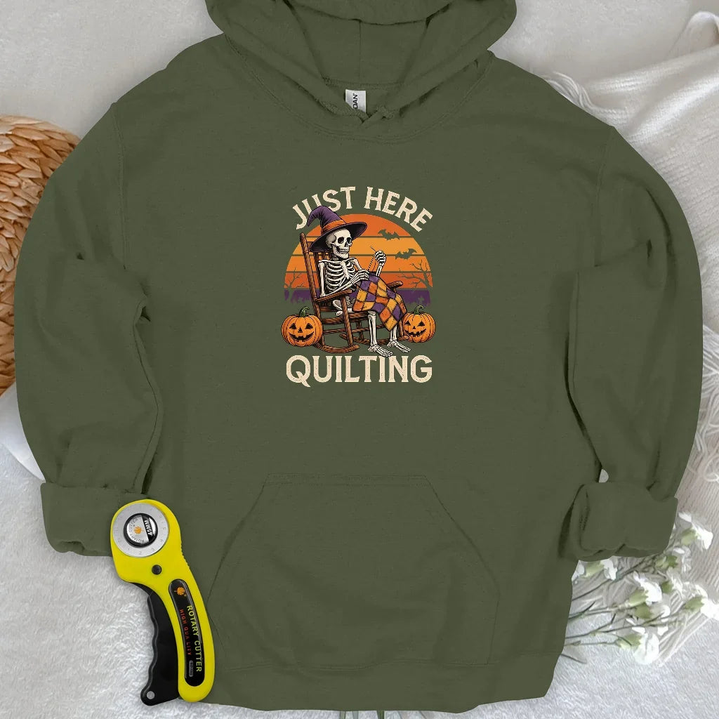 Just Here Quilting Hoodie