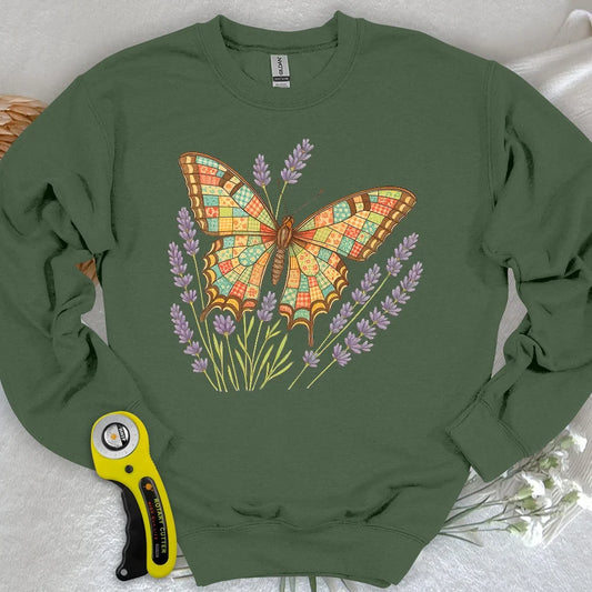 Patchwork Butterfly Sweatshirt