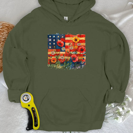 Patchwork Floral Hoodie