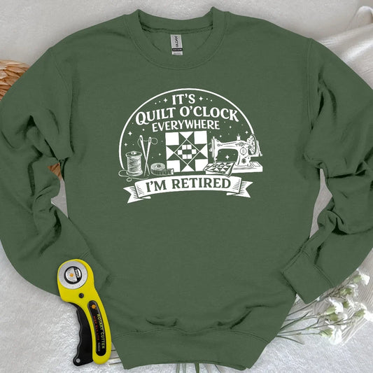 Retired Quilter Sweatshirt